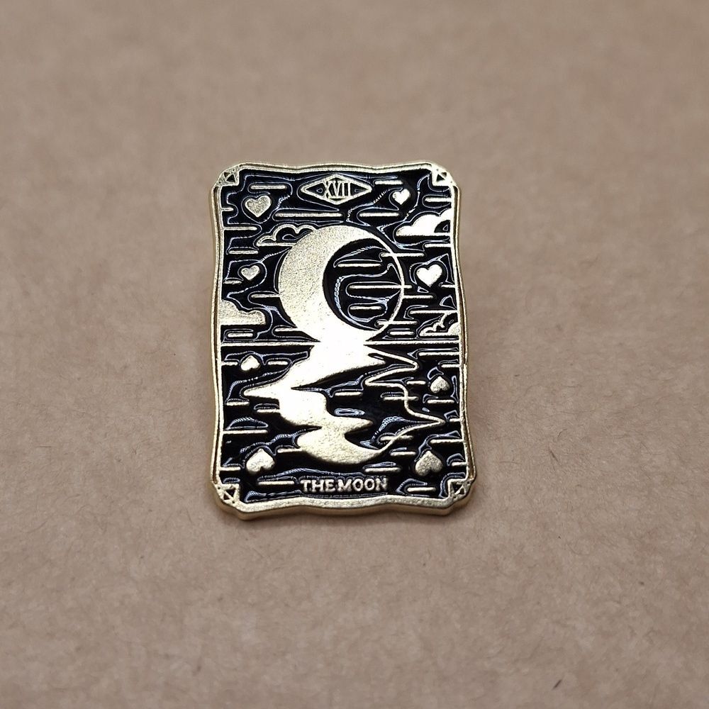 The Moon TAROT card lapel pin